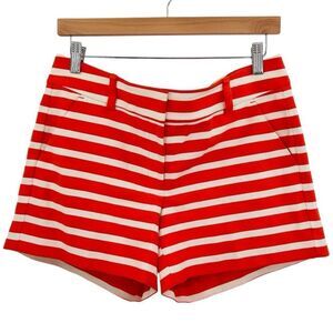 Ann Taylor Red and White Striped Women Shorts